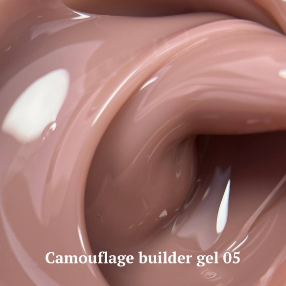 NAILSOFTHEDAY Camouflage builder gel 05 — light brown camouflage builder gel for nails, 30 g