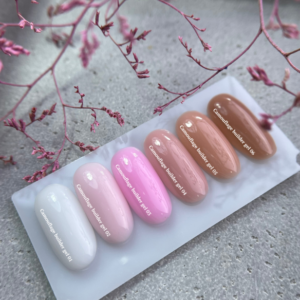 NAILSOFTHEDAY Camouflage builder gel 05 — light brown camouflage builder gel for nails, 30 g