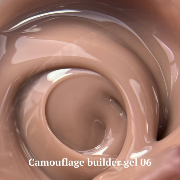 NAILSOFTHEDAY Camouflage builder gel 06 — brown camouflage builder gel for nails, 30 g