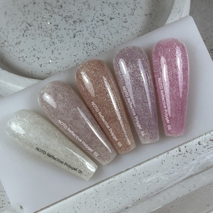 NAILSOFTHENIGHT Reflective Polygel 03 — peach liquid... 2