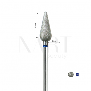 Diamond Nail Drill Bit, Cone Blue, 5x12 mm 2