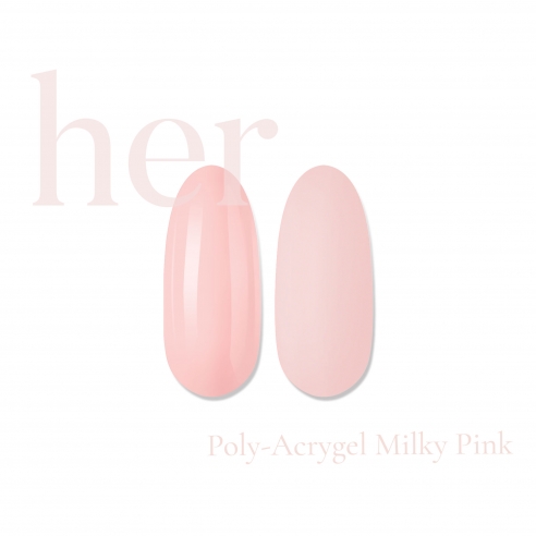 Poly-Acrygel Milky Pink, 30g - HER