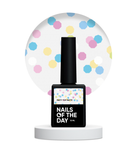 NAILSOFTHEDAY Party top matte - matte top with neon...