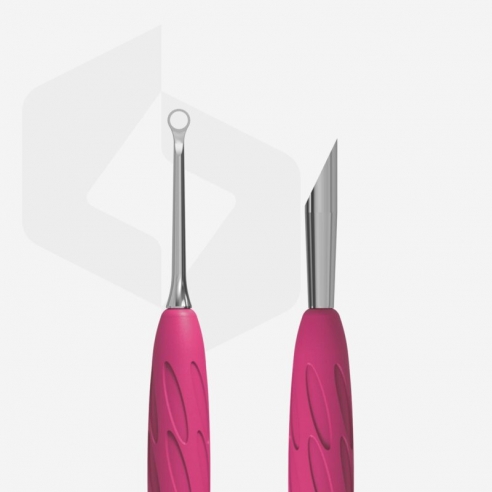 Manicure pusher Gummy with silicone handle UNIQ...