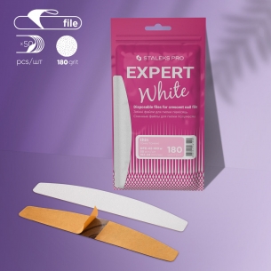 Disposable white files for crescent nail file EXPERT 42...