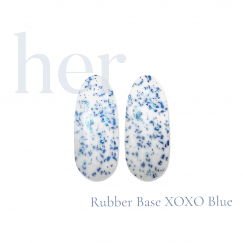 Rubber Base XOXO Blue, 12ml - HER