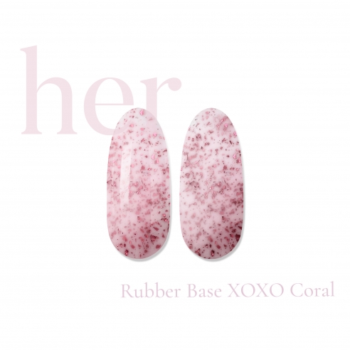 Rubber Base XOXO Coral, 12ml - HER