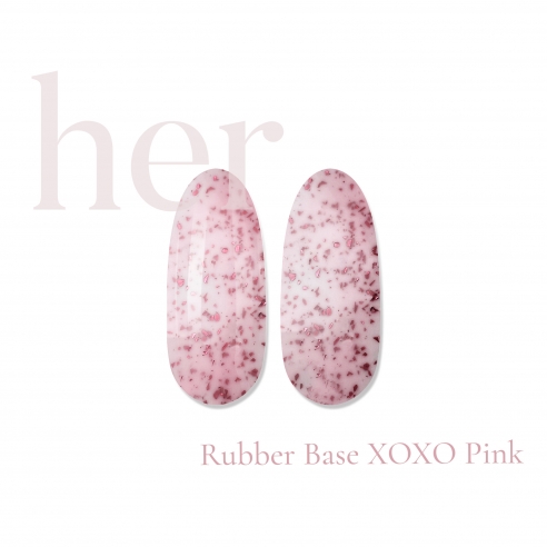 Rubber Base XOXO Pink, 12ml - HER