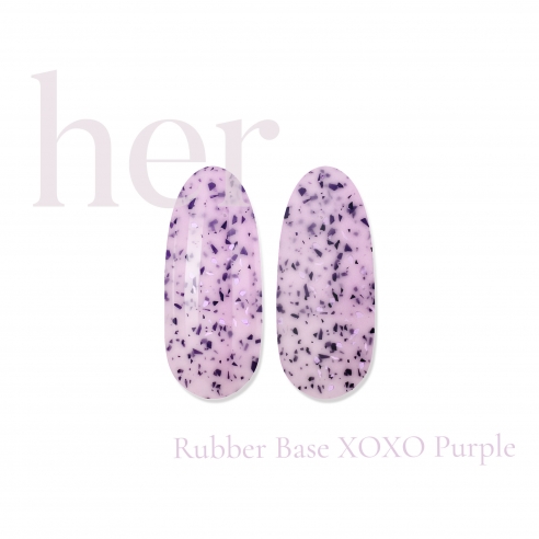 Rubber Base XOXO Purple, 12ml - HER