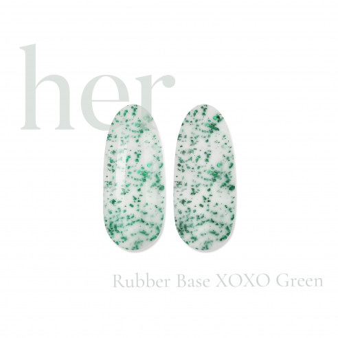 Rubber Base XOXO Green, 12ml - HER