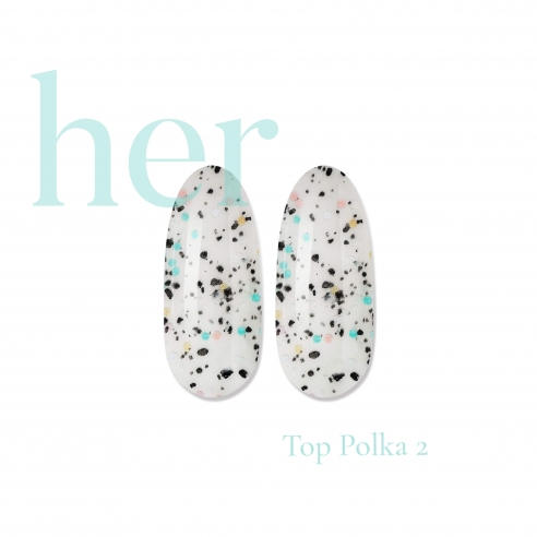 Top Coat Polka 2, 12ml - HER