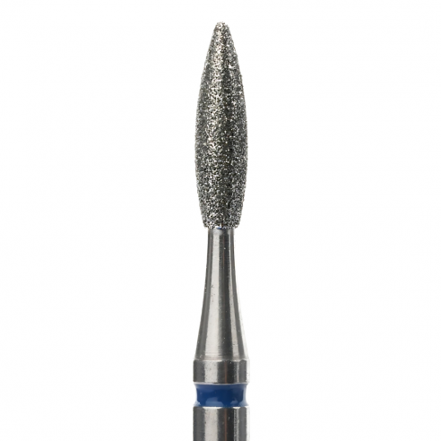 Cuticle Drill Bit, Diamond Flame Blue, 2x8mm