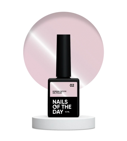 NAILSOFTHEDAY Korean cat eye 02 – light pink smoky nude gel polish cat eye, 10 ml