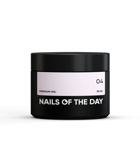 NAILSOFTHEDAY Premium gel 04 — construction gel (light pink French), 30 ml