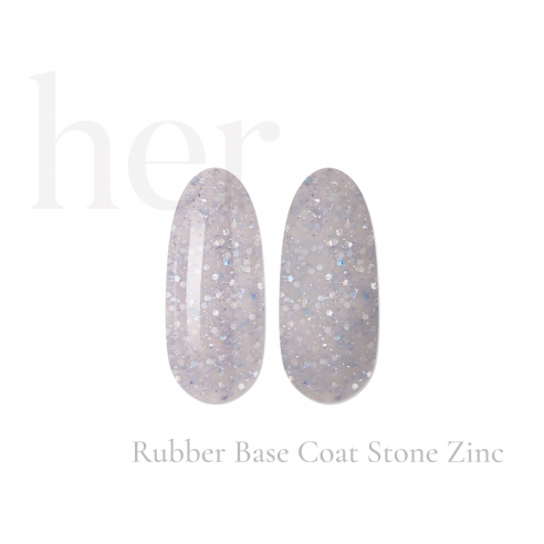 Rubber Base Coat Stone Zinc 12ml, HER