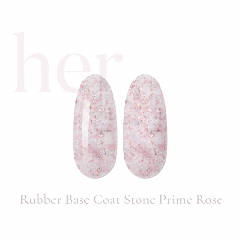 Rubber Base Coat Stone Prime Rose 12ml, HER