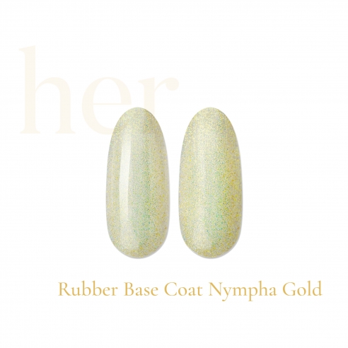 Rubber Base Nympha Gold 12ml, HER