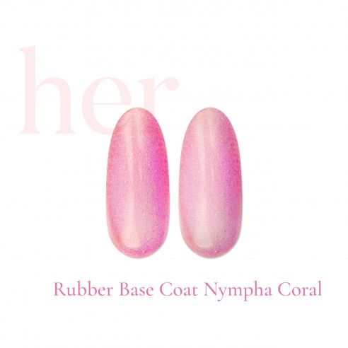 Rubber Base Nympha Coral 12ml, HER