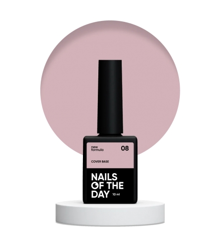 Nailsoftheday Cover base 08, 10ml NEW Formula