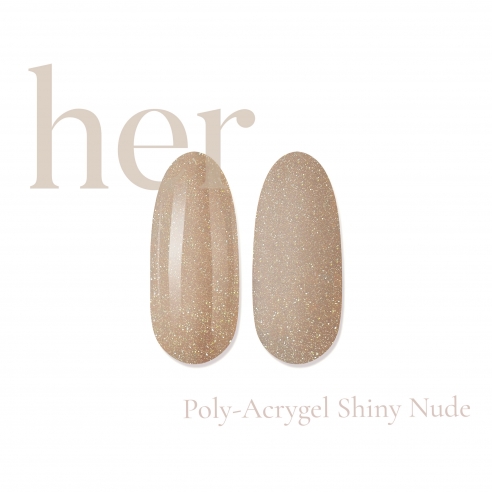 Poly-Acrygel Shiny Nude, 30g - HER