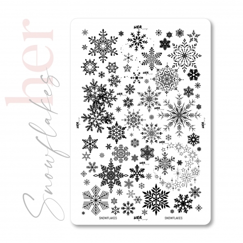 Stamping Plate Snowflakes - HER