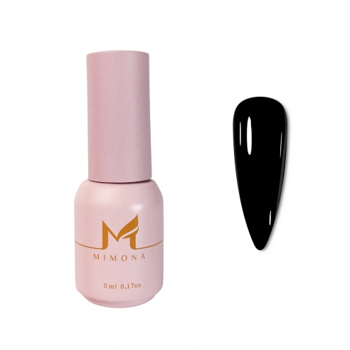 Mimona Gel Polish - Stunning Black, 5 ml