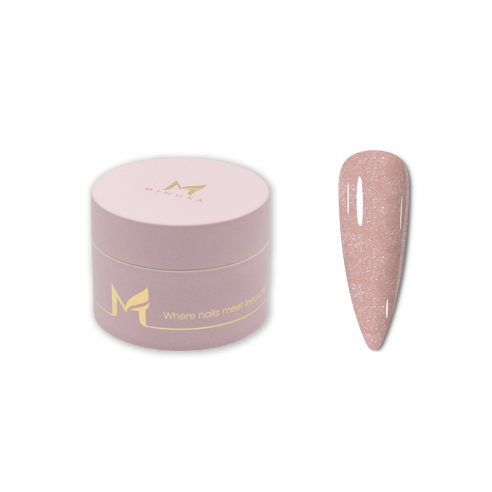 Mimona Mousse Gel - Nude Glitter, 30 g