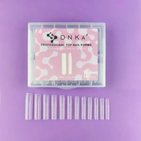 DNKA Top Nail Forms Long Square - 120pcs