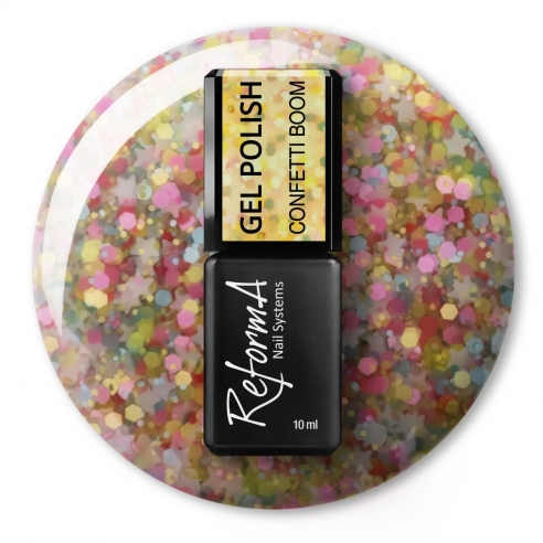 Gel Polish ReformA- Confetti Boom, 10ml