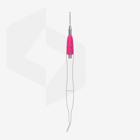 Working part of the pusher Combo UNIQ 35 narrow toenail file with a bent end, Staleks