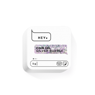 HEYLOVE (Hello) Coin Gel Silver Purple, 5g