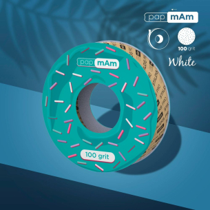 Disposable white abrasive tape papmAm EXPERT 100 grit for...