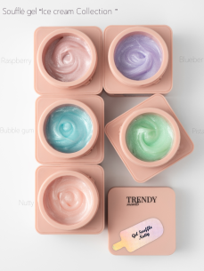 Trendy Nails Souffle Gel Bubble Gum, 15ml 2