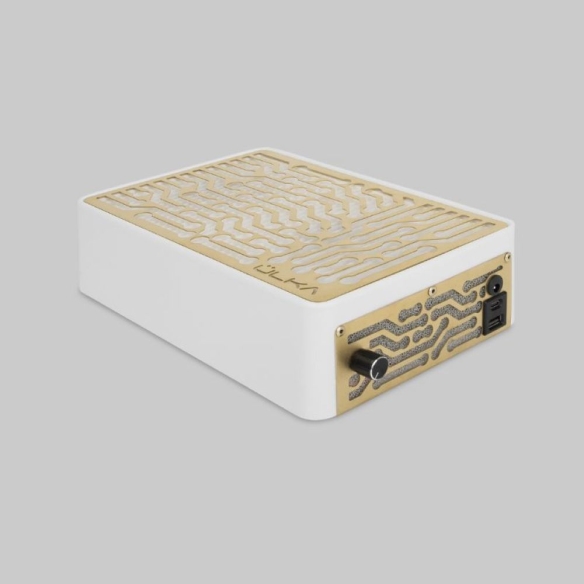 ULKA Nano White with Gold grid – Desktop Nail Dust Collector 800m3/h