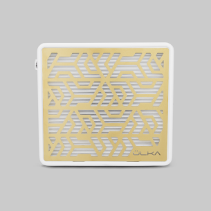 ULKA Desktop Nail Dust Collector Premium White and Gold, 52W 2