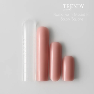 Trendy Nails Dual Forms F1 Salon Square, 140pcs