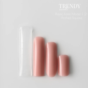 Trendy Nails Dual Forms F2 Arched Square, 140pcs