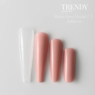 Trendy Nails Dual Forms F4 Arched Almond, 140pcs