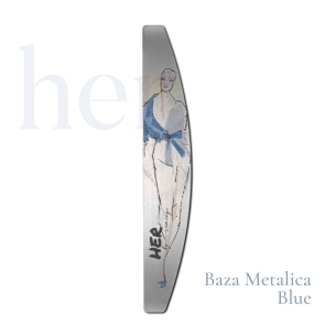 Her Blue Metal Base for nail file