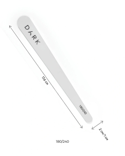 DARK nail file set - drop, 10 pcs (180/240 grit)