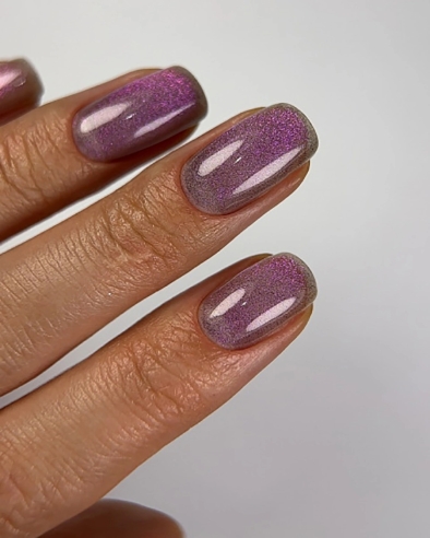 Dark gel polish Cat Eye 15, 6 ml