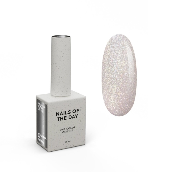 Nailsoftheday Holographic Top Cat eye, 10 ml