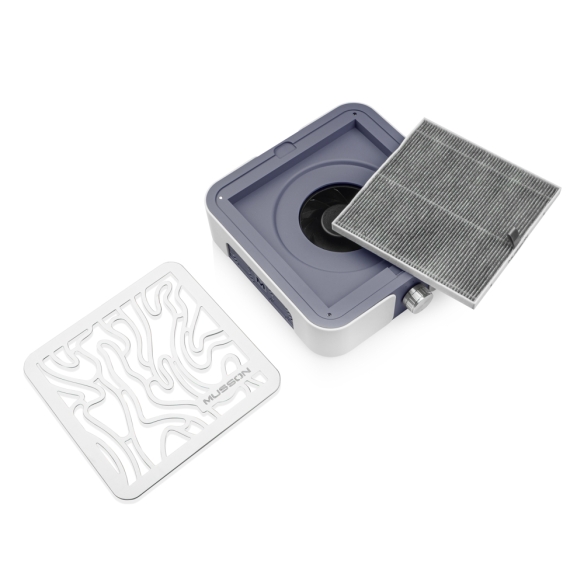 Dust Collector MUSSON X2 GRAPHITE with Carbon HEPA Filter 72W