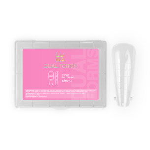 Lunamoon Dual Nail Forms Short Ballerina, 120pcs