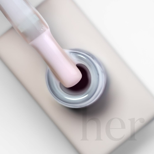 Her Rubber Base Coat Milky Pink Veil, 12ml