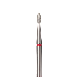 Cuticle Drill Bit, Diamond Drop Red, 1.8mm 2