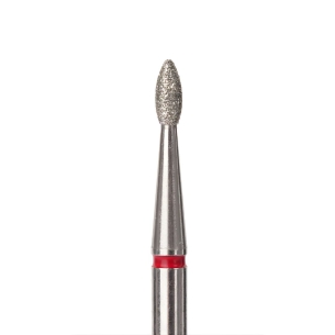 Cuticle Drill Bit, Diamond Drop Red, 1.8mm