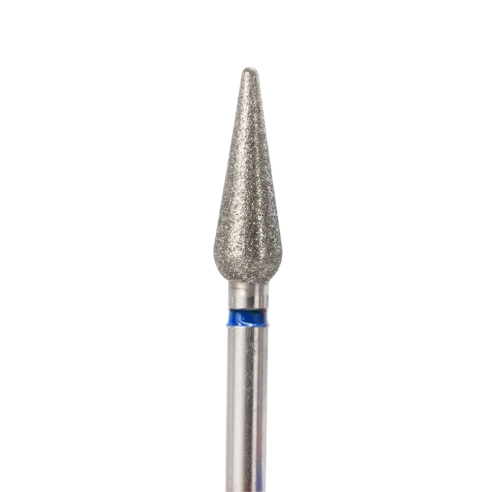 Diamond Nail Drill Bit, Cone Blue, 4x12 mm