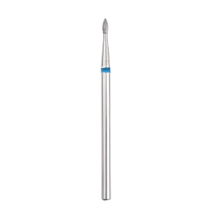 Cuticle Drill Bit, Diamond Drop Blue, 1.6 mm