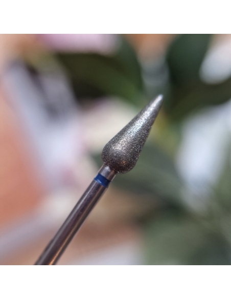 Diamond Nail Drill Bit, Cone Blue, 5x12 mm